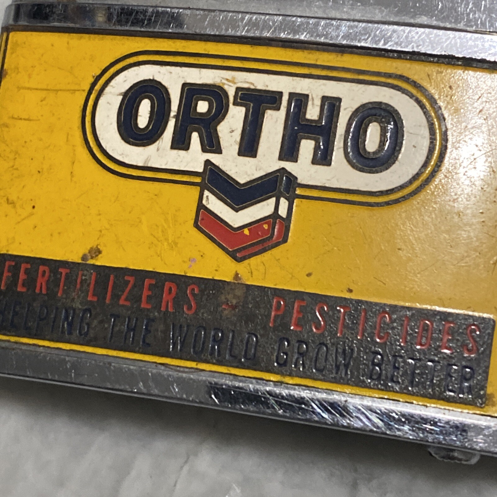 Vintage ORTHO CHEVRON FERTILIZERS PESTICIDES ADVERTISING LIGHTER Brother Lite