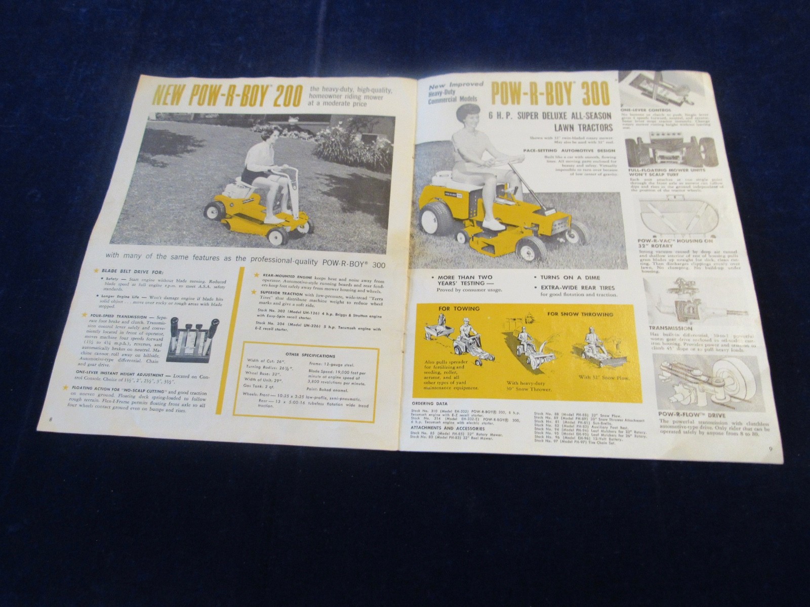 Vintage 1965 Eclipse Power Lawn Mower & Rotary Tiller Catalog Brochure C512