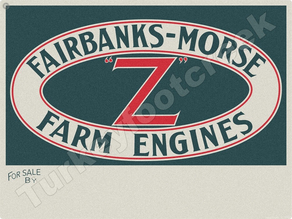 Fairbanks-Morse Z Farm Engines 12&Prime; x 16&Prime; Metal Sign