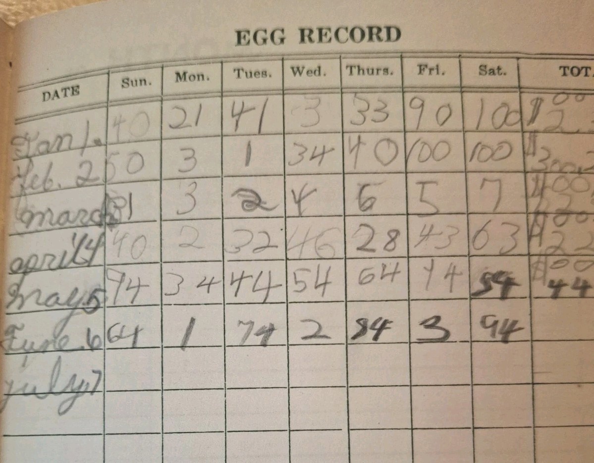 Vintage 1952 Master Farmer Ledger Rain & Hail Insurance Bureau Farm Record Book
