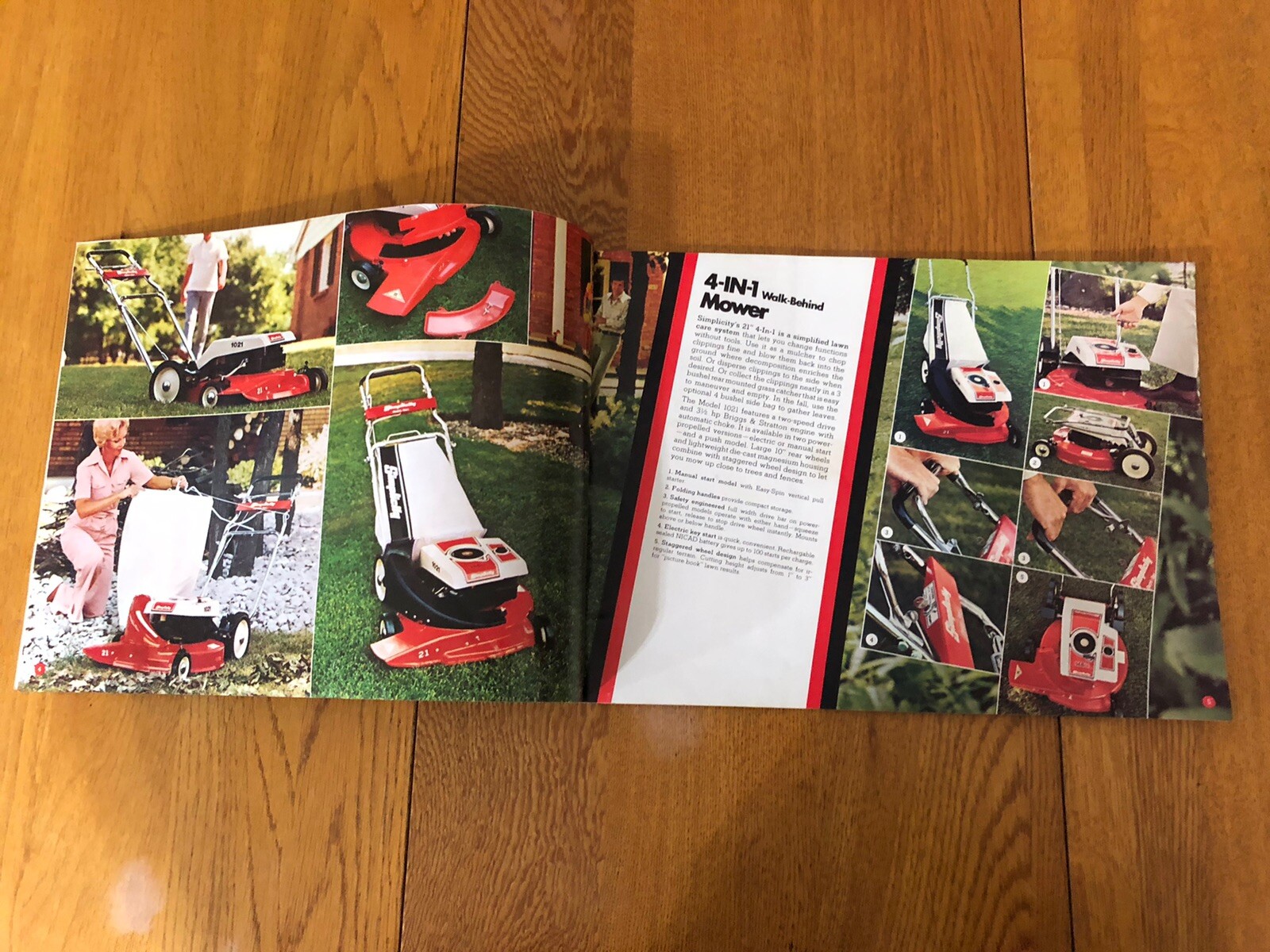 VTG 1978 SIMPLICITY LAWN MOWER GARDEN TRACTOR SALES CATALOG USA 23 PAGES