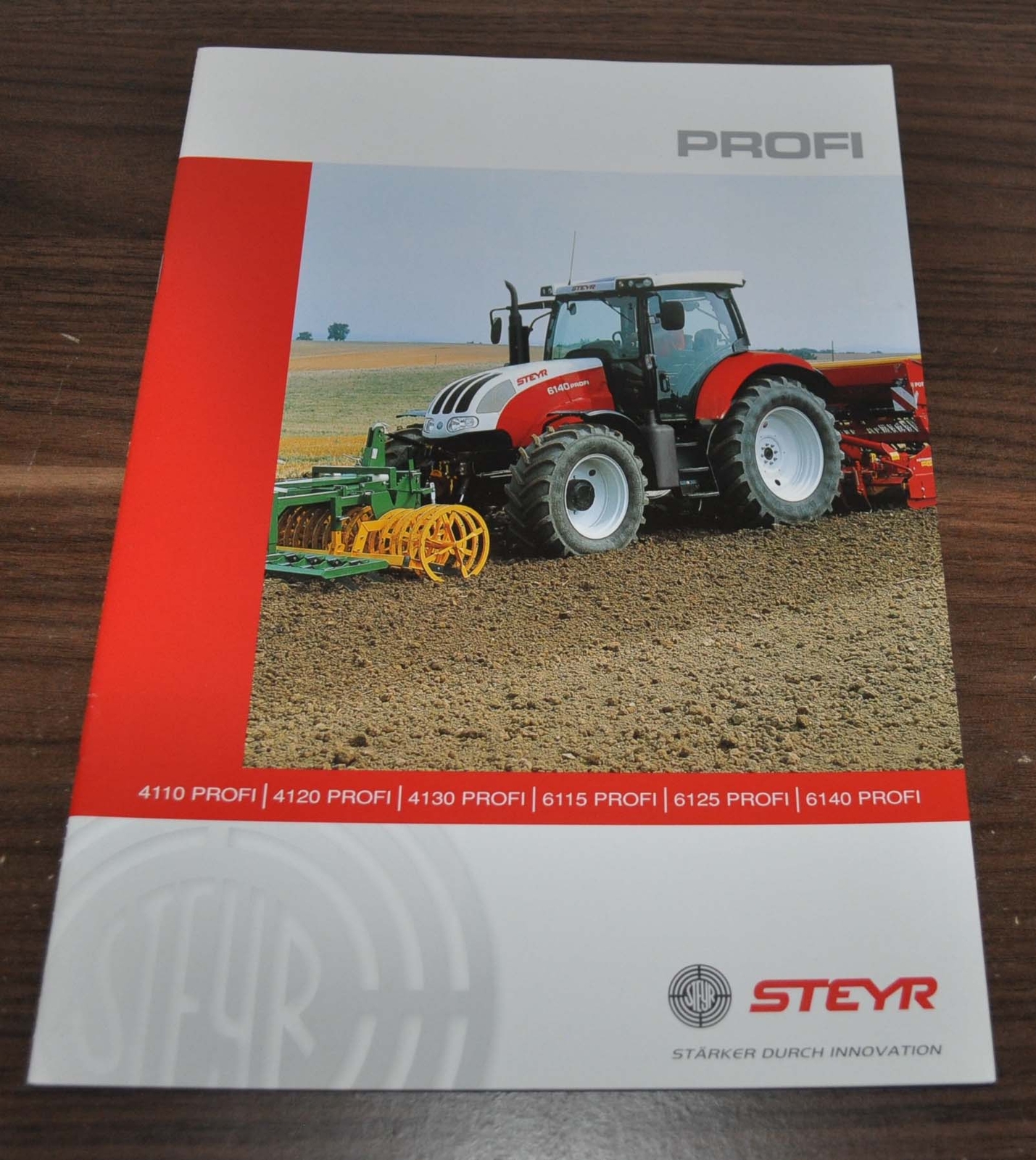 Steyr Profi 4110 4120 4130 6115 6125 6140 Tractor Brochure Prospekt