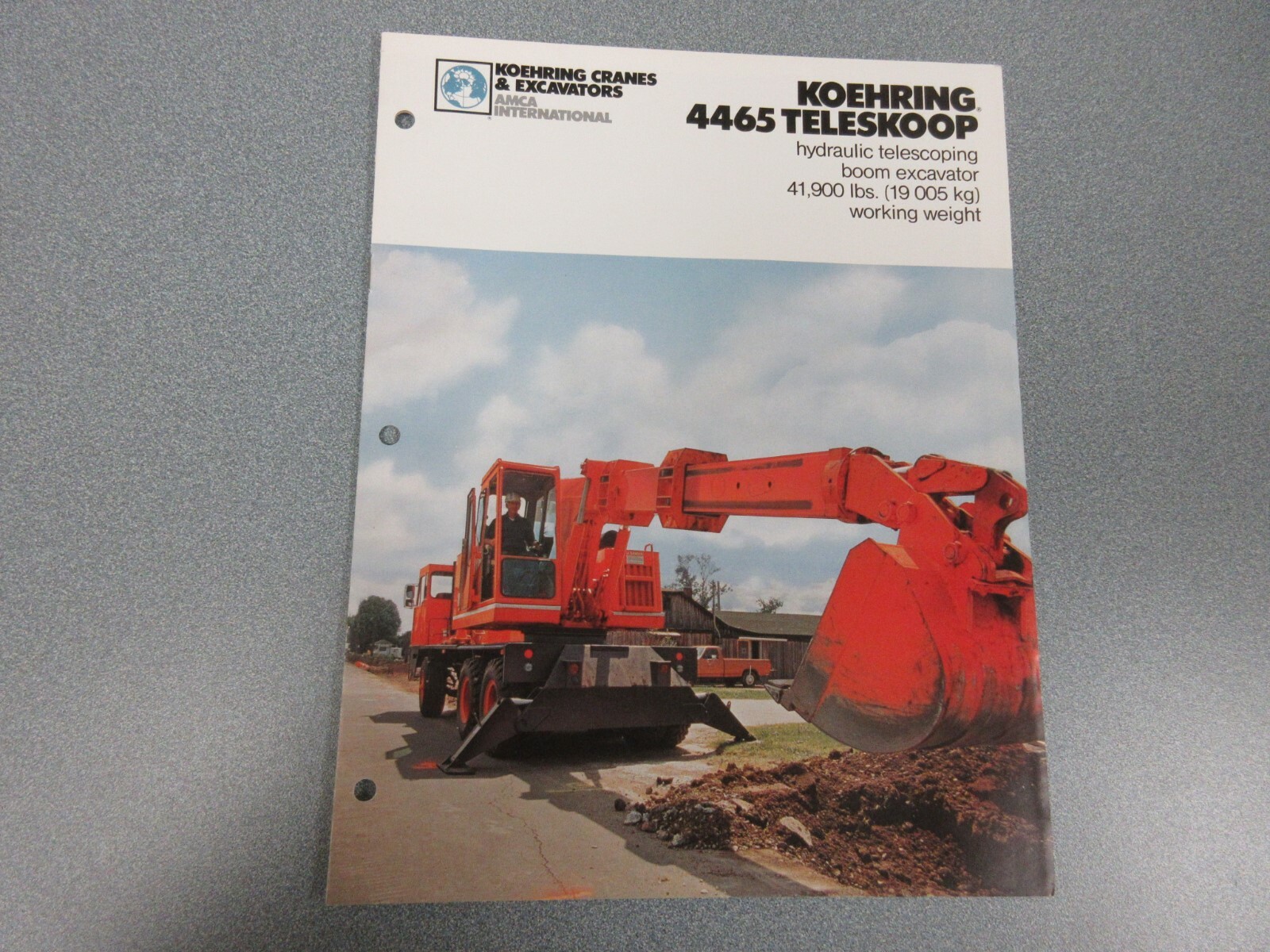 Koehring 4465 Excavator Sales Brochure 10 Page