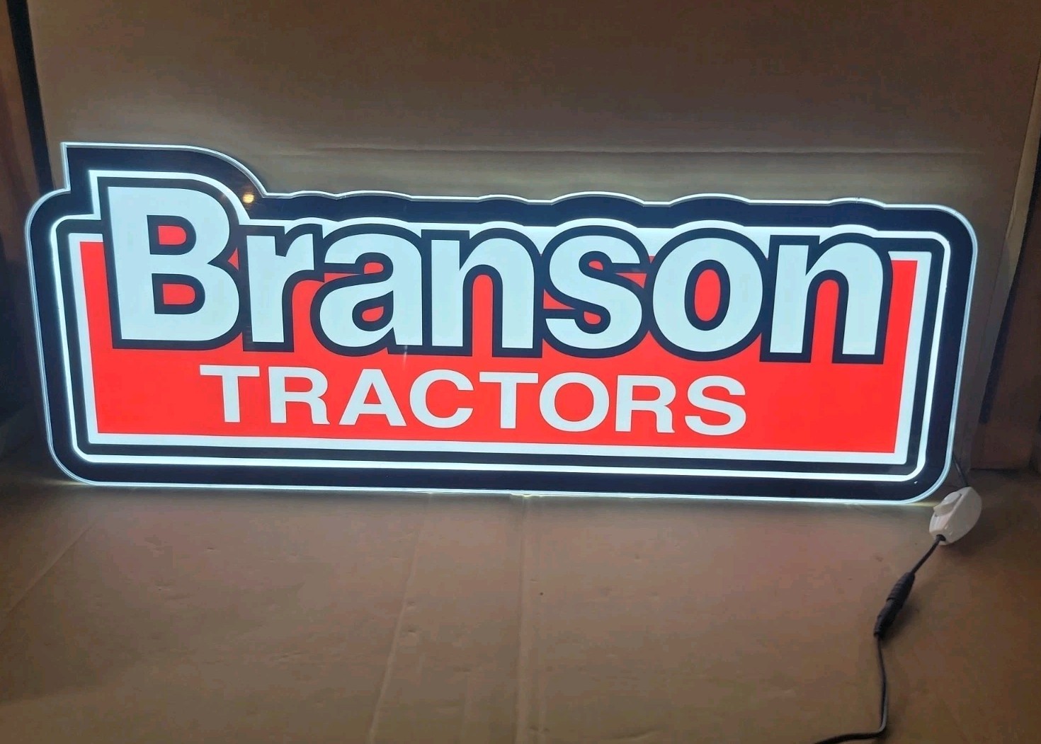 Branson Tractors 30&Prime; Lighted Display Sign TESTED & WORKING