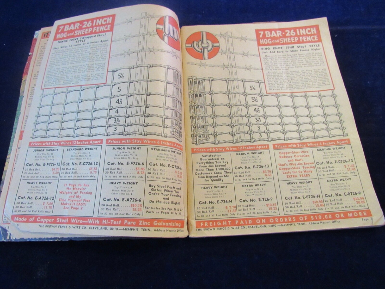 1942 Brown Fence & Wire Catalog Spring Summer Cleveland 132p Tackle Farming C203