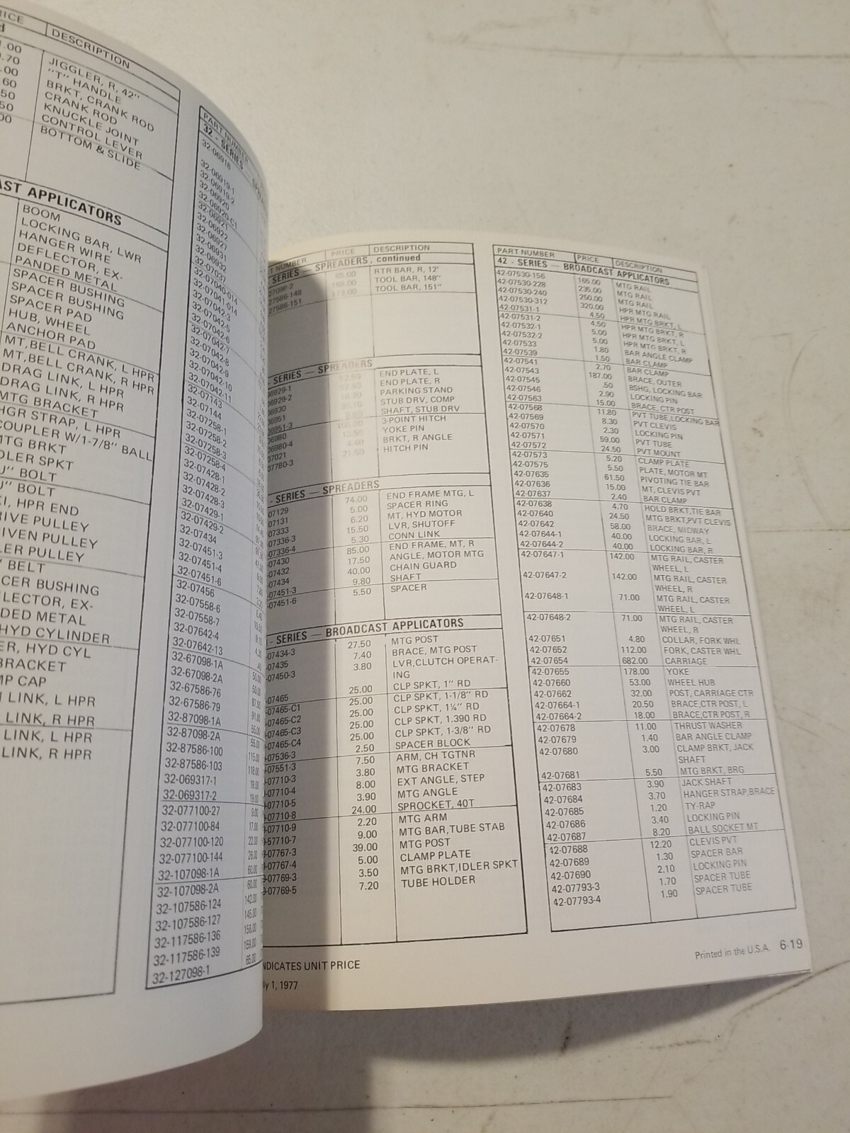 Original 1977-78 GANDY Farm Equipment Catalog Price List Brochure