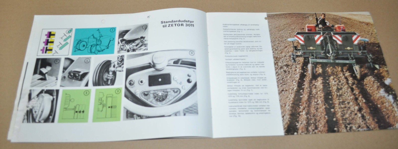 Zetor 3011 Tractor Specification Brochure Prospekt DK
