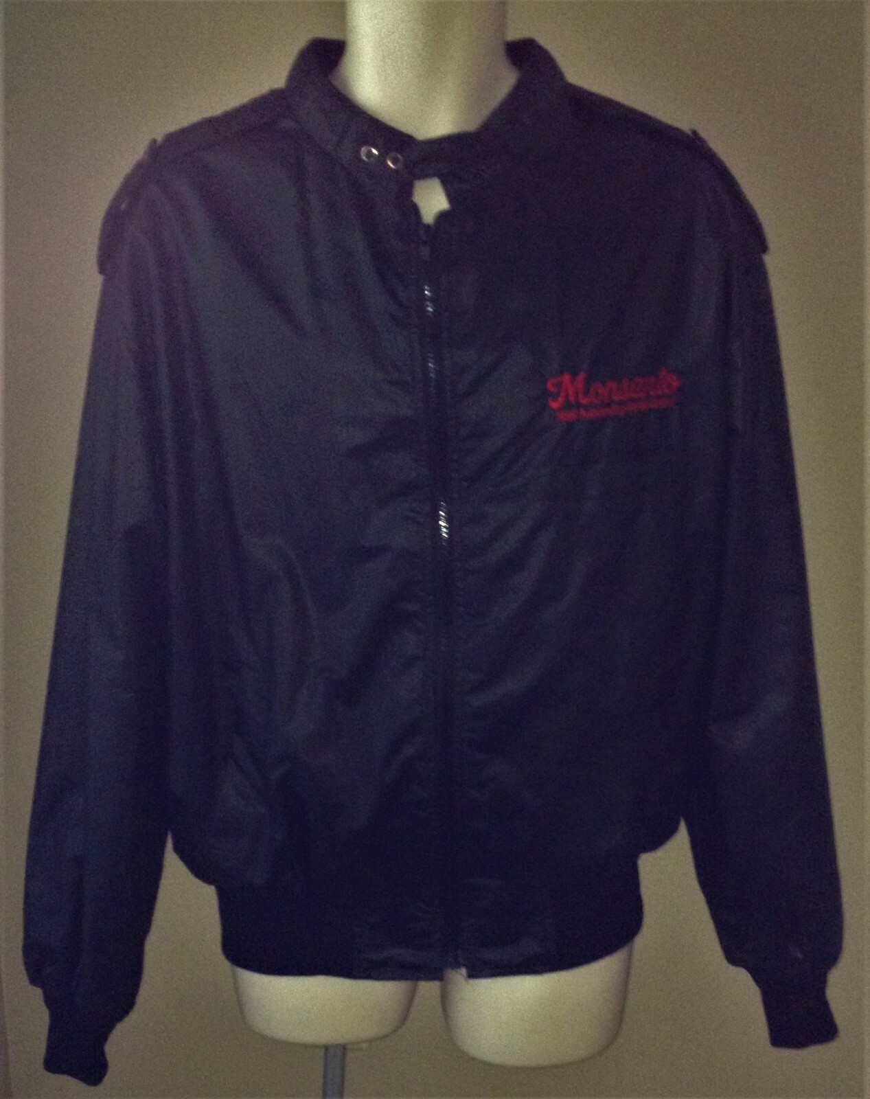 1985 MONSANTO Outstanding Safety Award JACKET XXL Bomber 2XL Mens ZIPPER