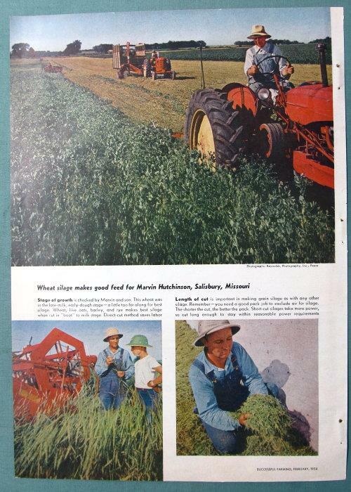8×11 Original 1956 Farmer Article features Marvin Hutchinson, Salisbury, Misouri