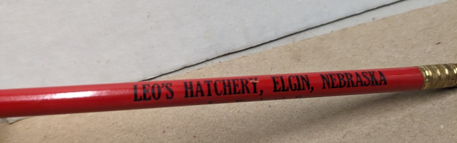 Vintage Leo&rsquo;s Hatchery Leo Eischeid, Prop. Elgin NE Pencil Quality Chicks Feeds