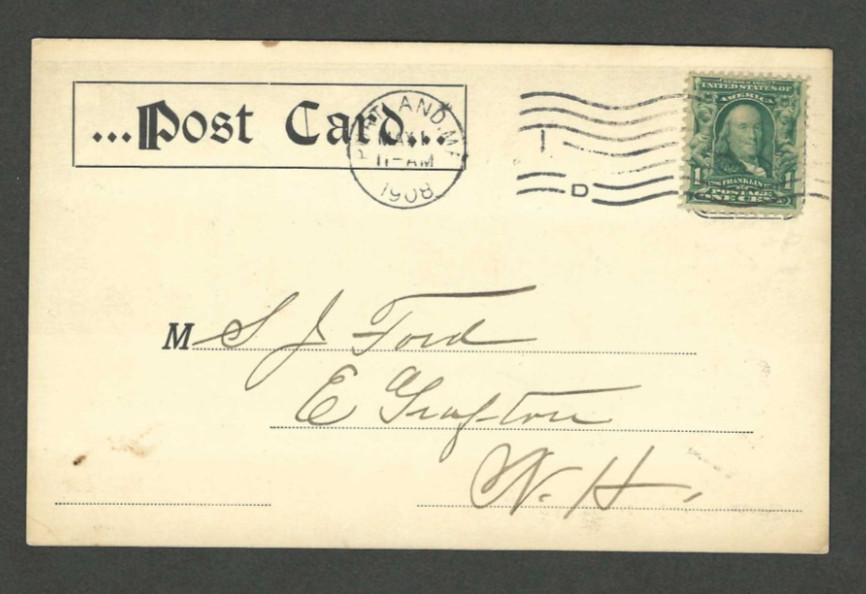 1908 UNDIVIDED Postcard 5A Horse Blanket Factories Philadelphia PA Liberty Bell