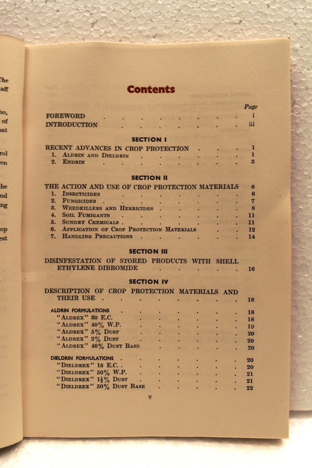Vintage Shell Agricultural Chemicals Booklet India Farming Products Brochure