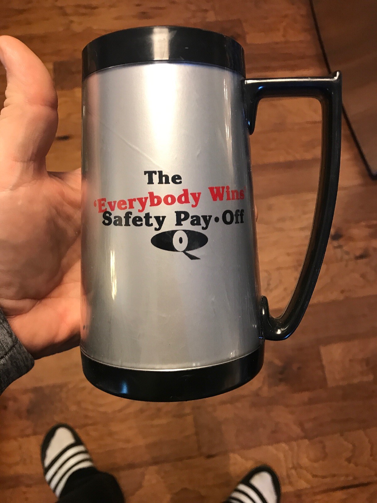 Vintage Quincy Soybean-Quincy, Illinois-Everybody Wins Safety Pay-Off-Mug-Stein