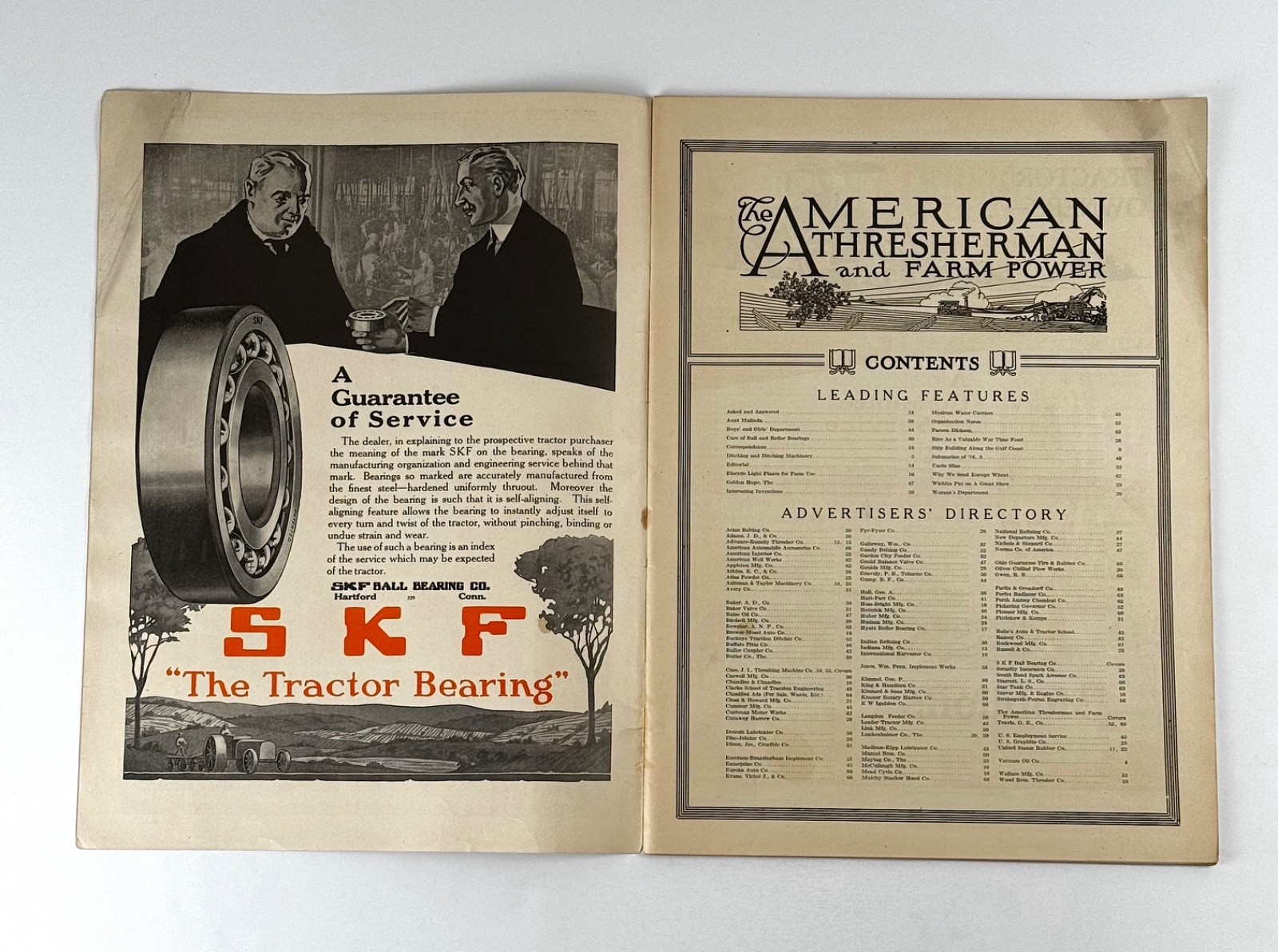 The American Thresherman & Farm Power MAGAZINE April 1918 MADISON, WIS.