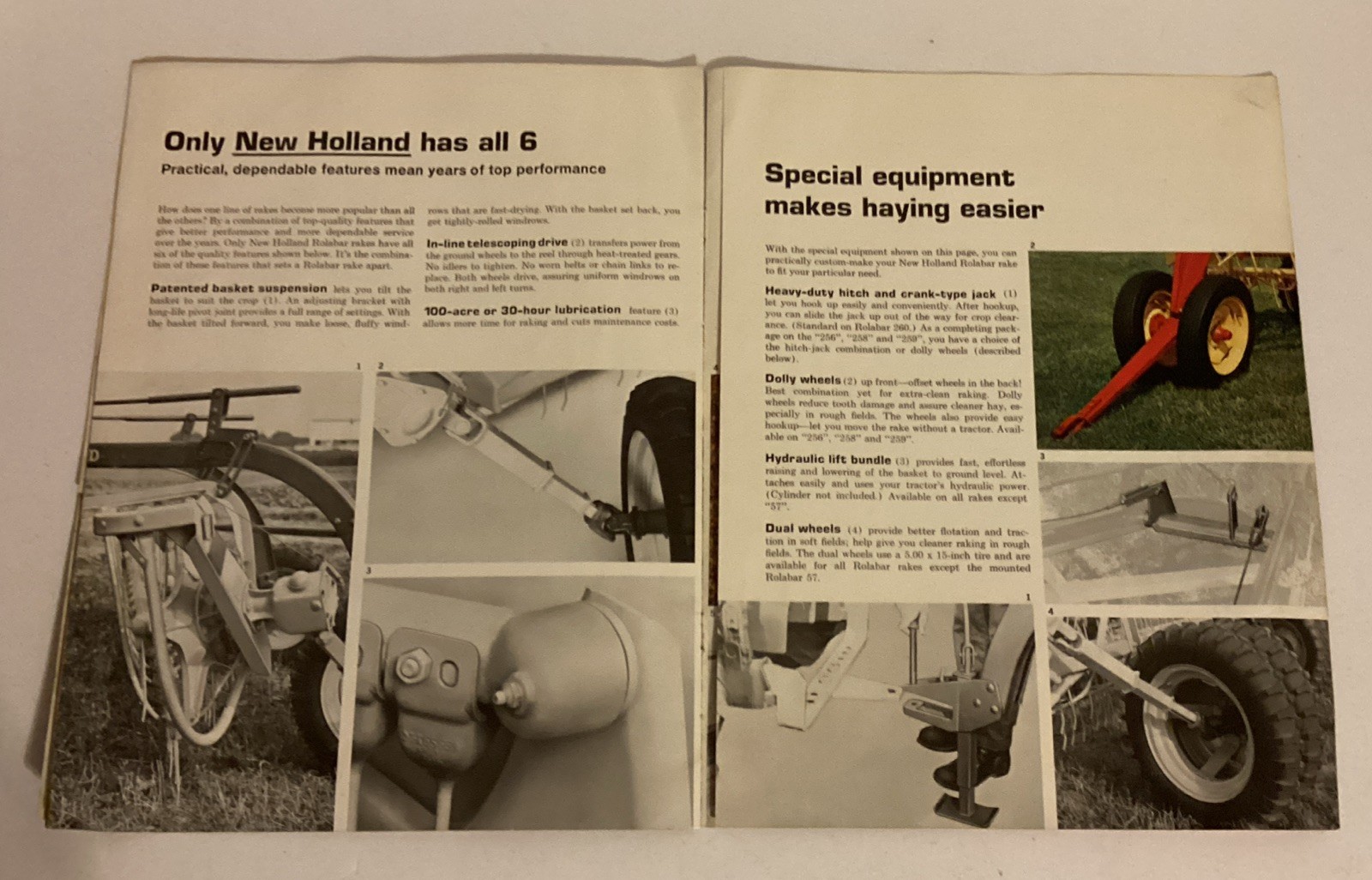 1968 New Holland Sperry Rand Rolabar Rakes Dealer Brochure Advertising