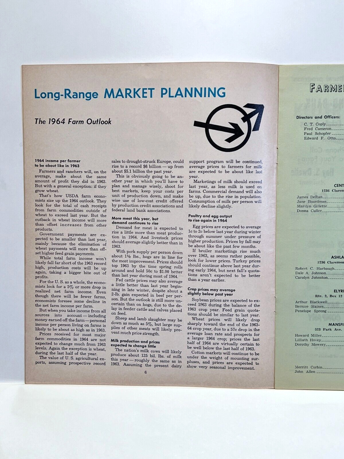 Vintage January February 1964 PCA Farming Production Credit Association Magazine