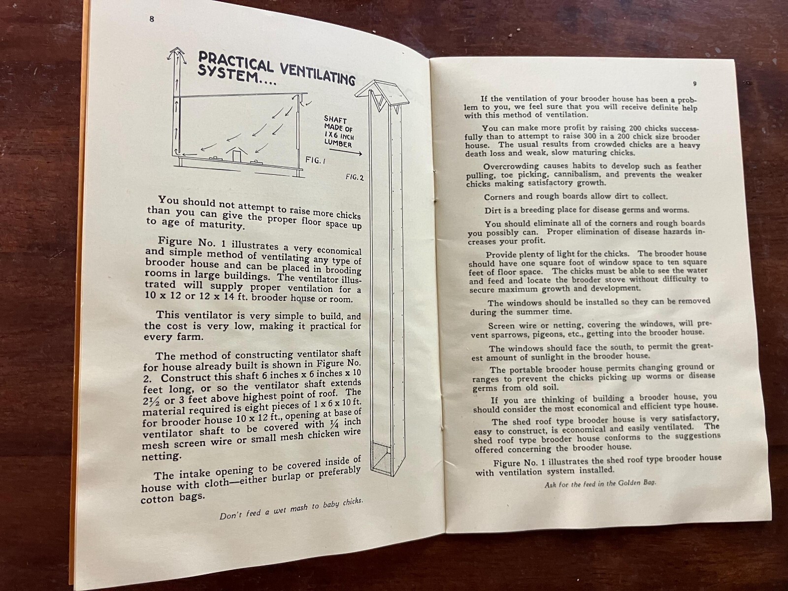 1920&rsquo;s-30&rsquo;s Chick Raising Secret for Average Folks Booklet by Nutrena Mills, Inc