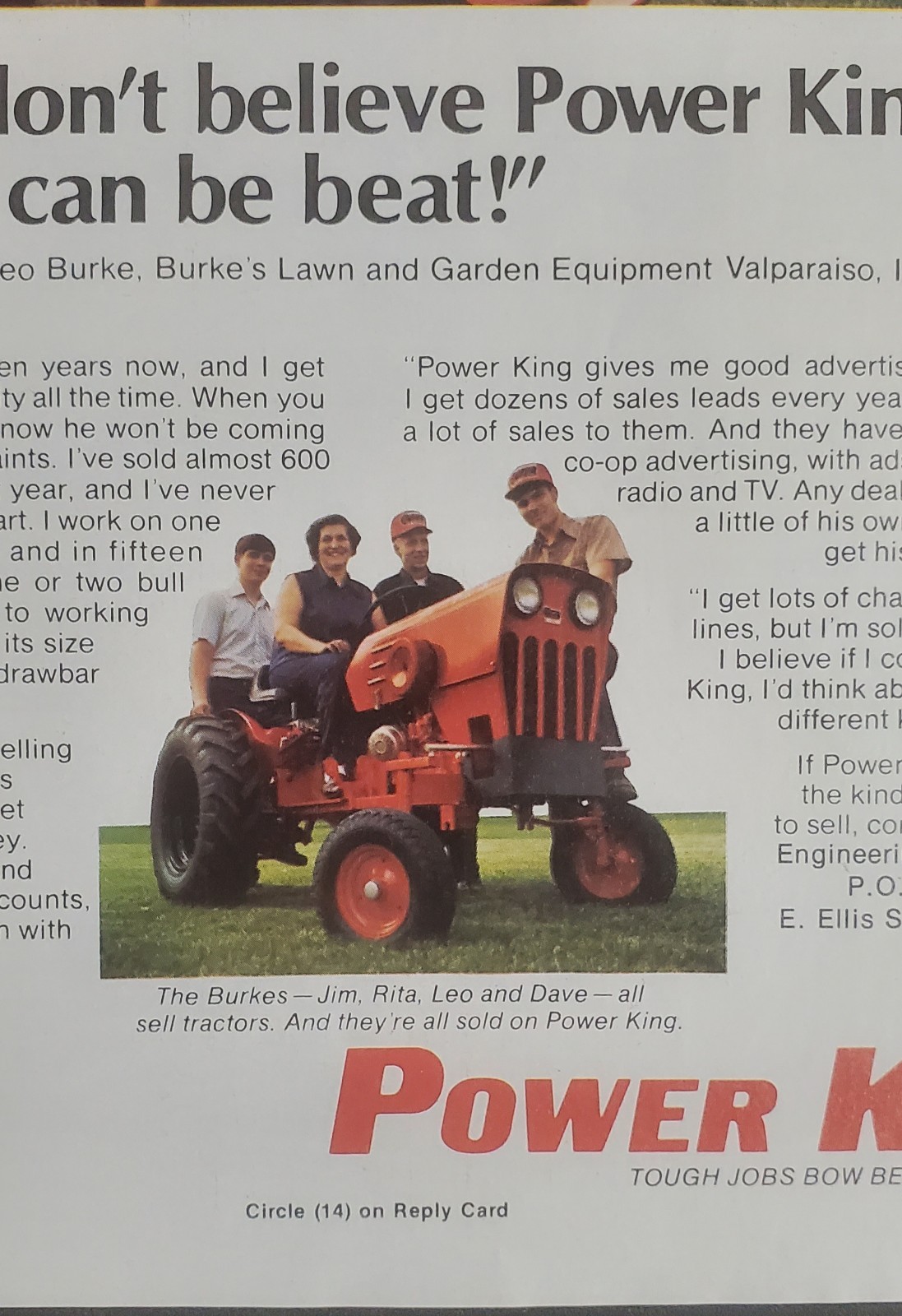 Power King 3 Pages of Magazine Ads 1977 1978 and 1980