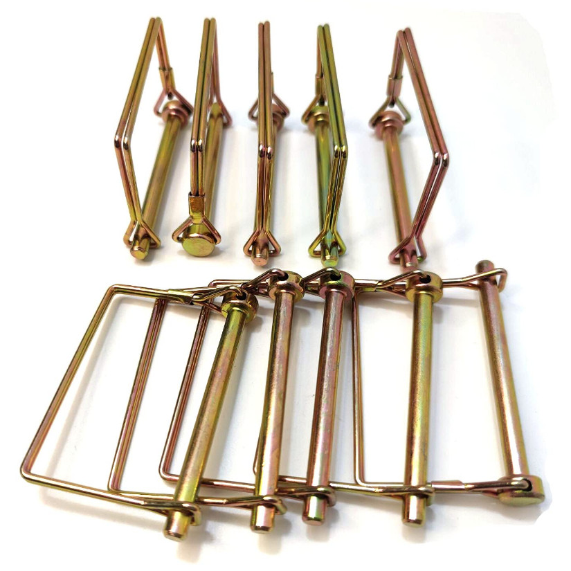 10 Pieces 1/4 Inch Wire Lock Pin, Trailer Coupler Pin,Hitch Pin,Heavy Duty Safet