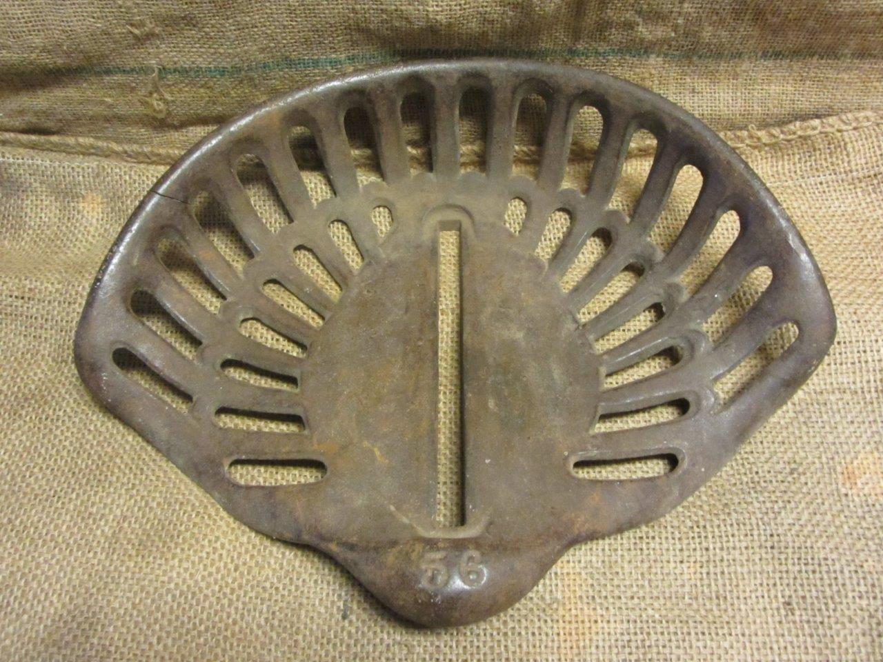 Vintage Cast Iron Tractor Seat Antique Farm Tools Metal Equipment 7692