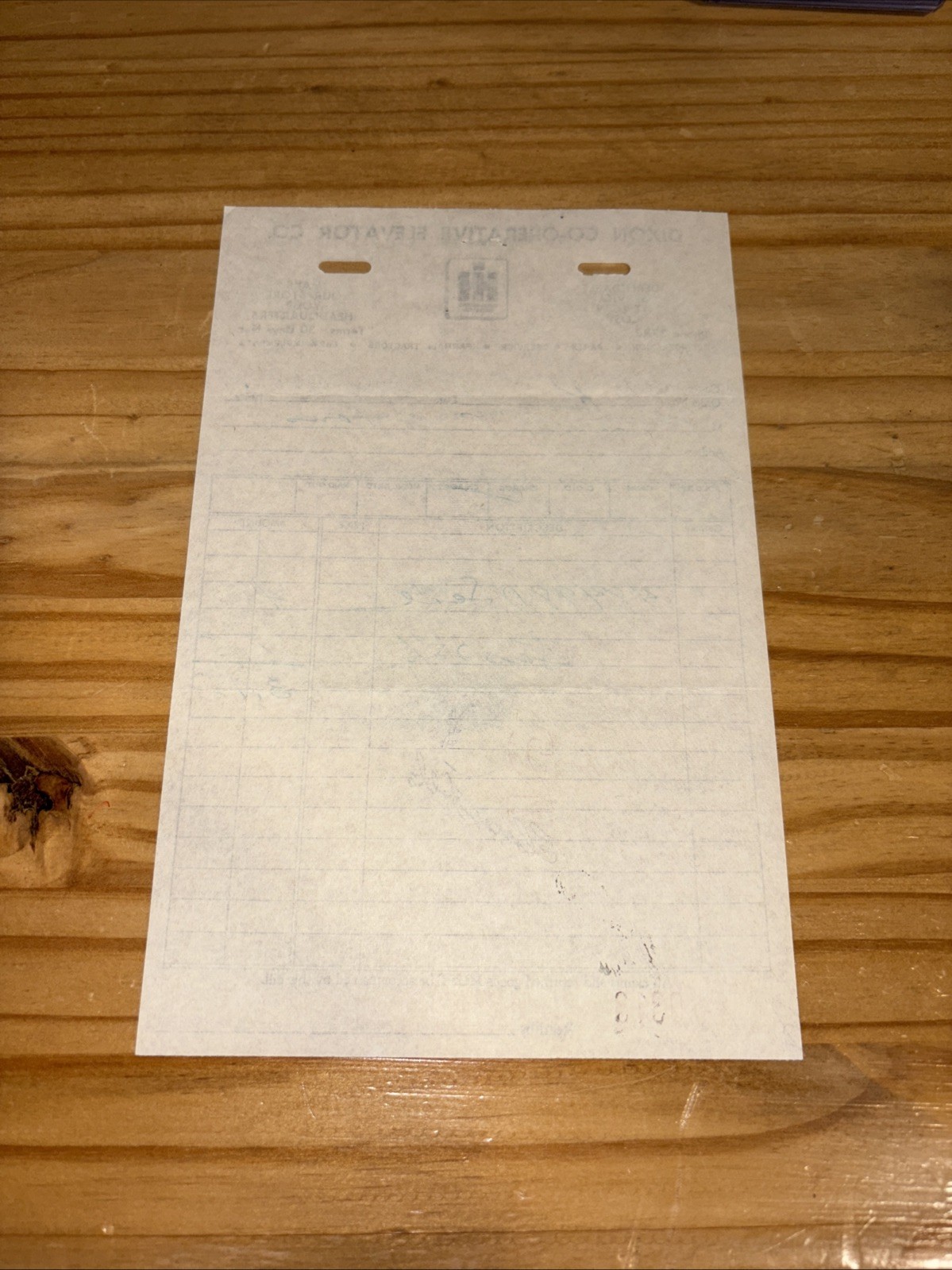 Dixon Co-Operative Elevator Co. Invoice International Harvester 1950’s Dixon IL