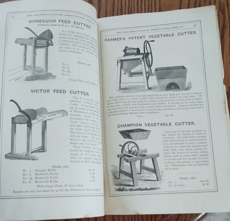 Belcher and Taylor Agricultural Tool Company catalog Farm Implements 1895 ,72pgs