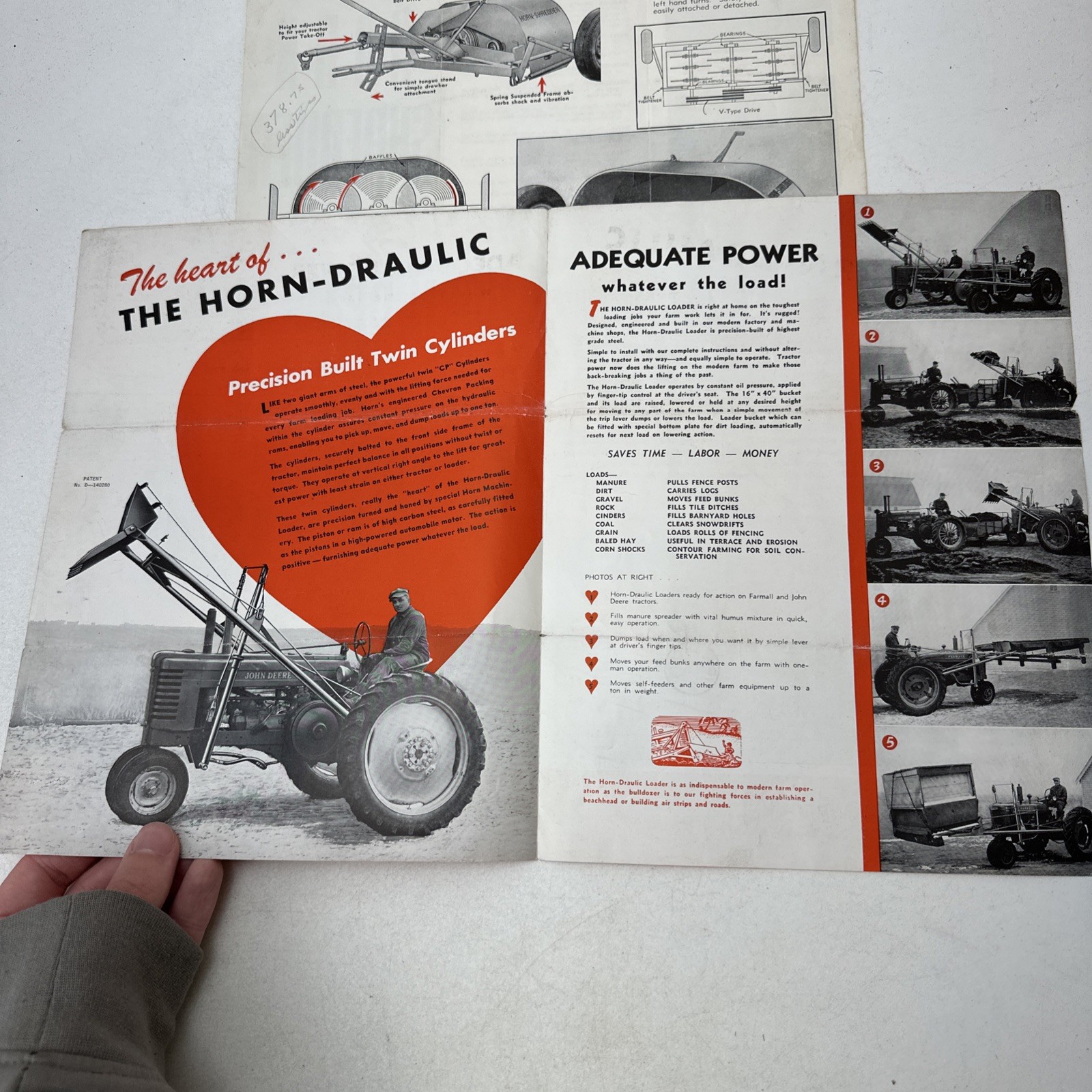 Horn-Draulic Loader Horn Shredder Manufacturing Company Fort Dodge Iowa Ad Paper