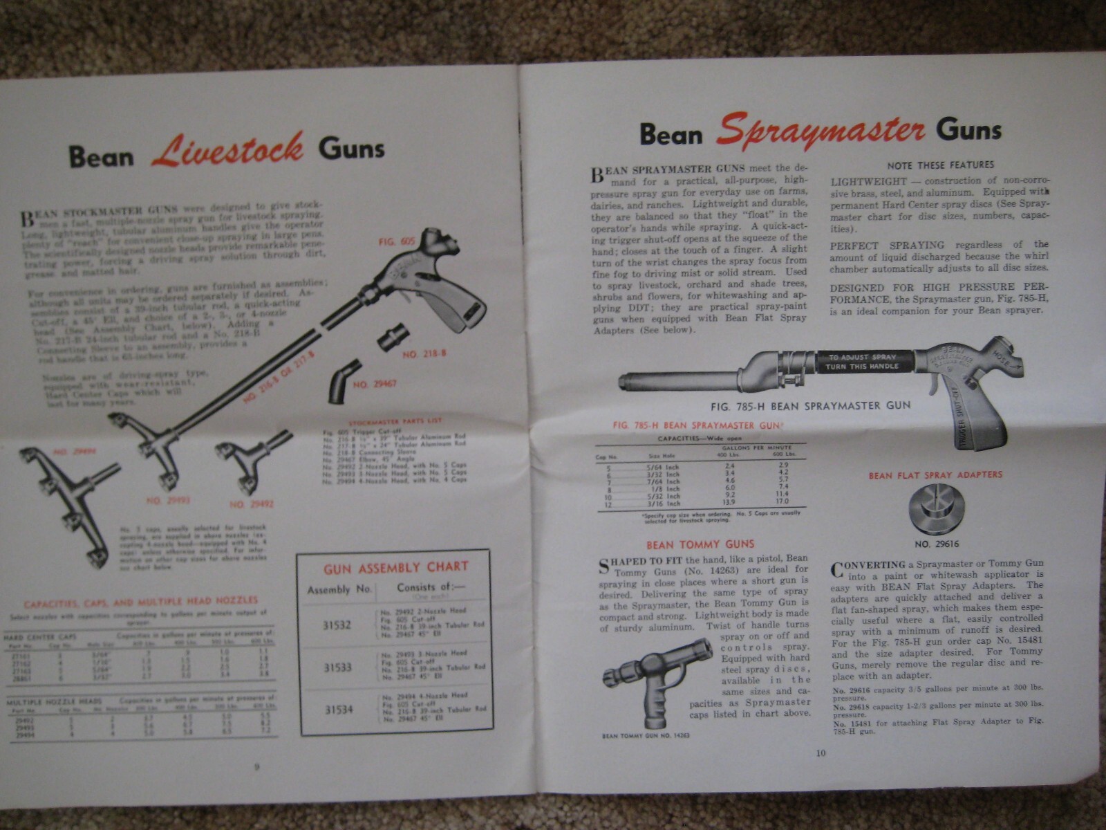 John Bean Mfg Co. Power Sprayers for Livestock Adv. Booklet, 1940&rsquo;s, Agriculture