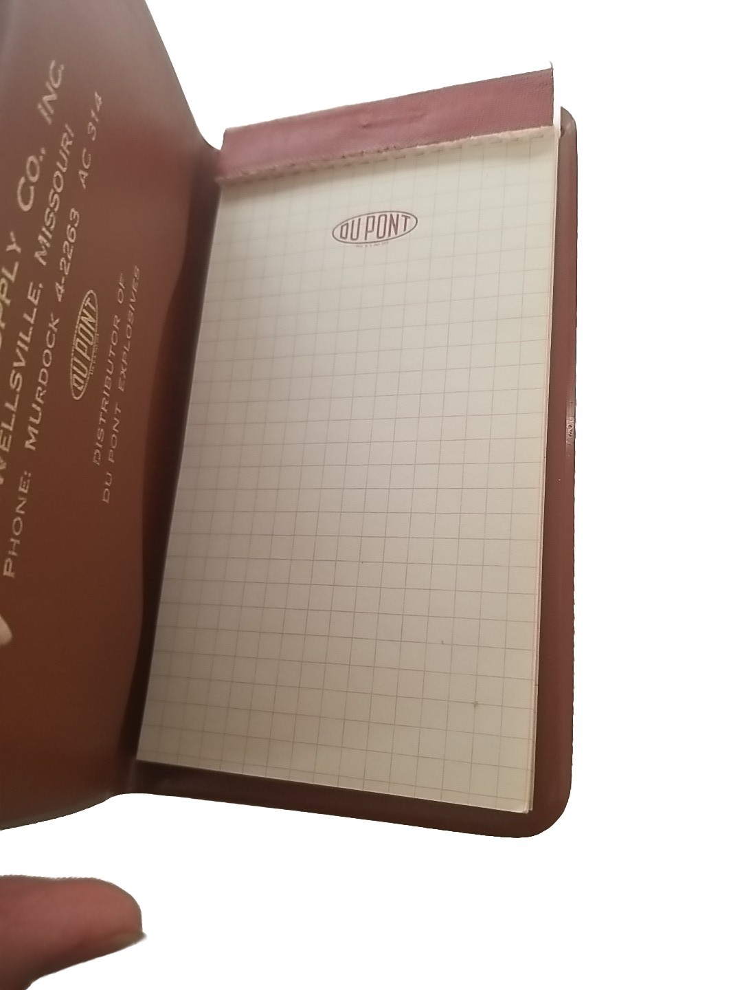 Vintage DUPONT EXPLOSIVES Pocket GEEK NERD Notebook Pad Memo Promo