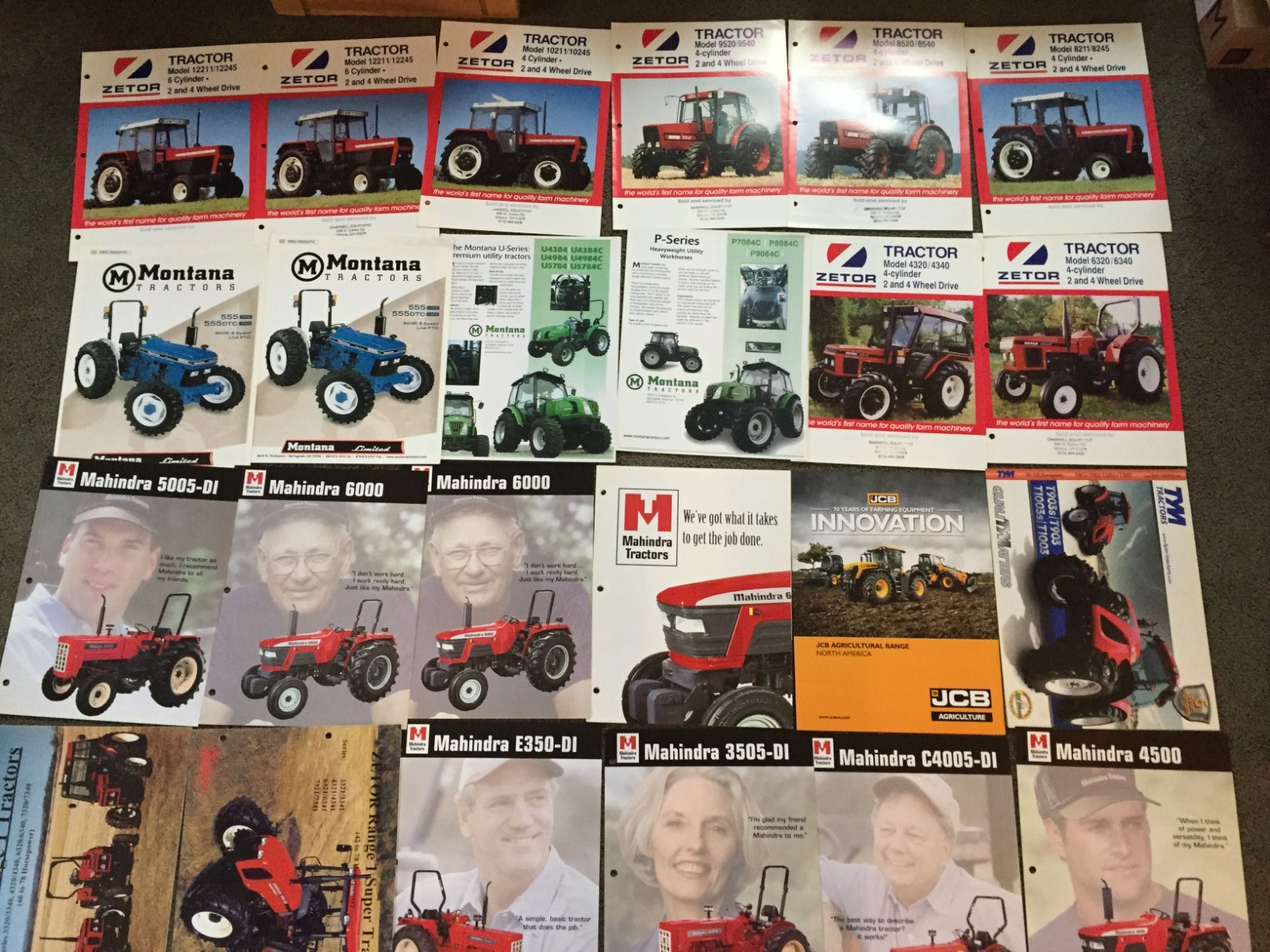 MASSIVE Lot of 113 Mixed &Rare tractor & equipment brochures Literature