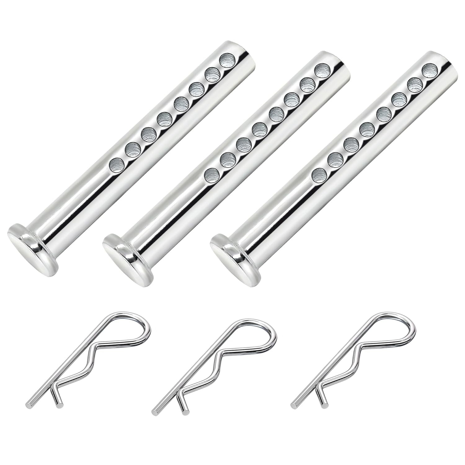 202PCS Hitch Pins Clip Pins, Linch and PTO Pins with 3/8 Clevis Pins, for Traile