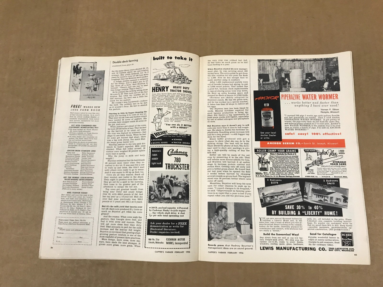 Vintage Capper&rsquo;s Farmer Magazine – February 1956