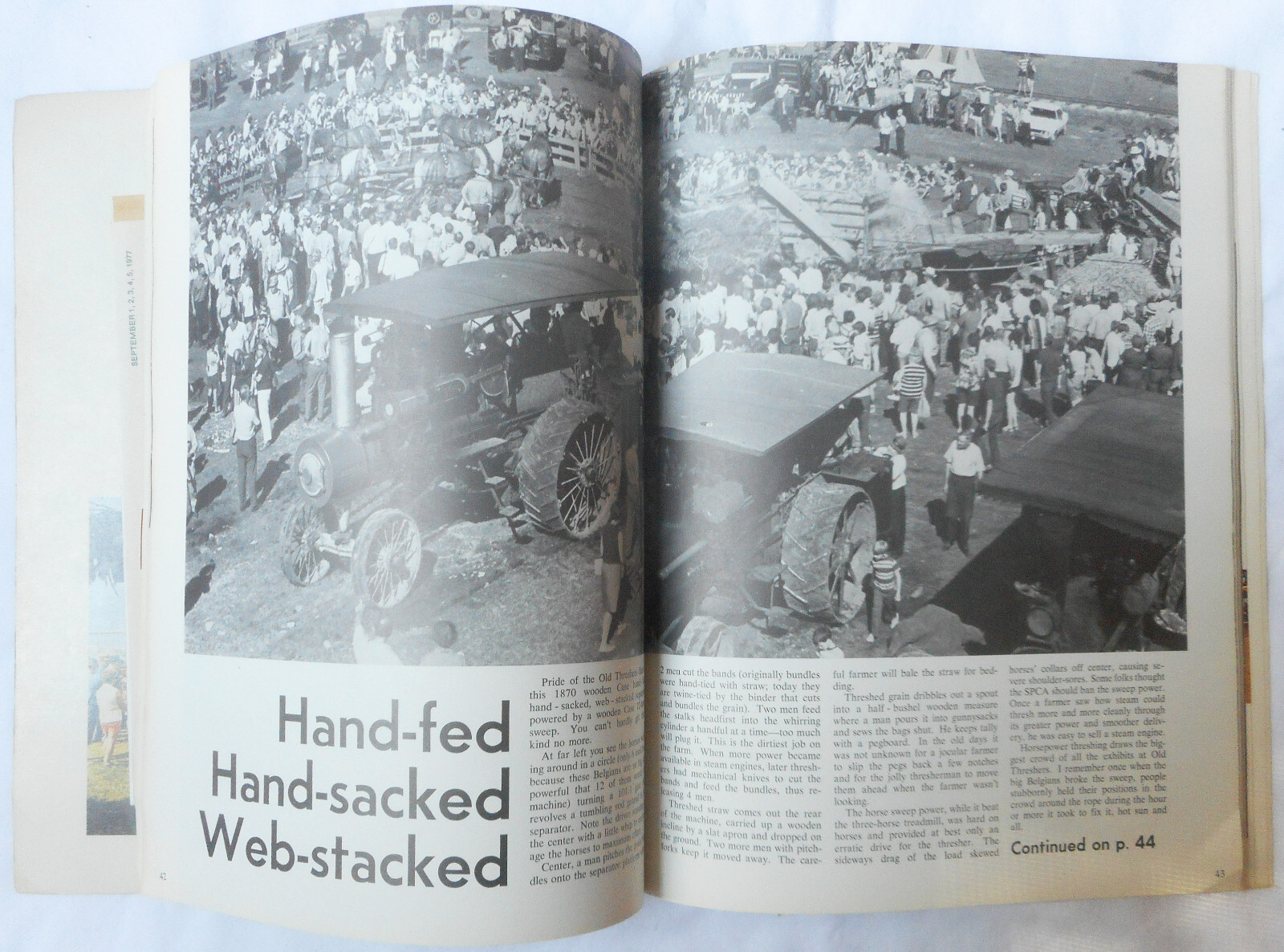 1977 MT PLEASANT IOWA OLD THRESHERS BOOK