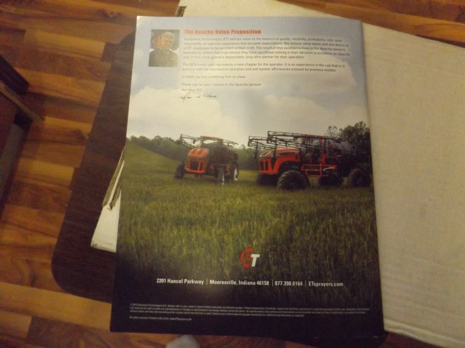 APACHE by ET SPRAYER, 2014, Redefining Application, 2013