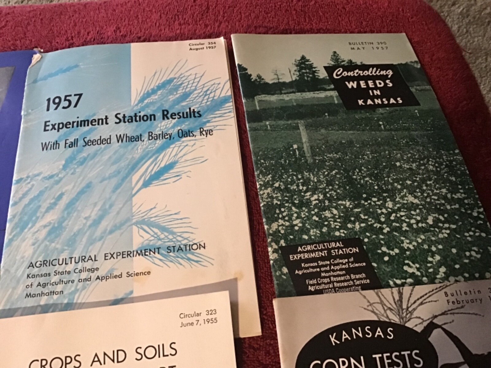 Lot of 6 1950’s Agricultural Experiment Station Bulletins