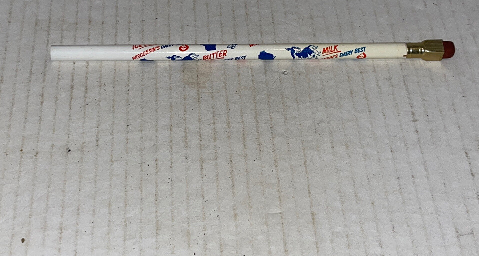Vintage Pencils Milwaukee Milk Producers Wisconsin’s Dairy Best Lot of 2 Unused
