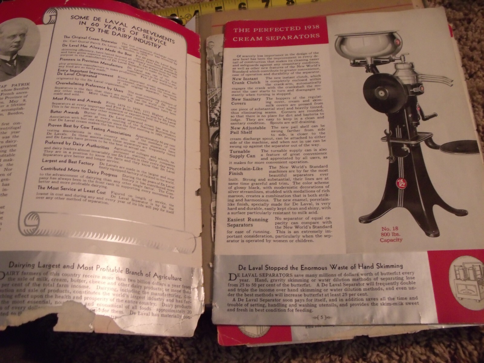 DELAVAL DEALER BINDER ADVERTISEMENT & SEVERAL MANUALS SEPARATORS MILKERS COOLERS