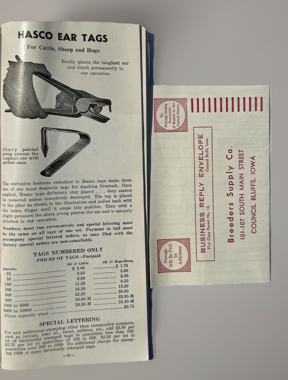 1957 Breeders Supply Co Catalog No 35 Livestock Farm Equipment Iowa Ephemera