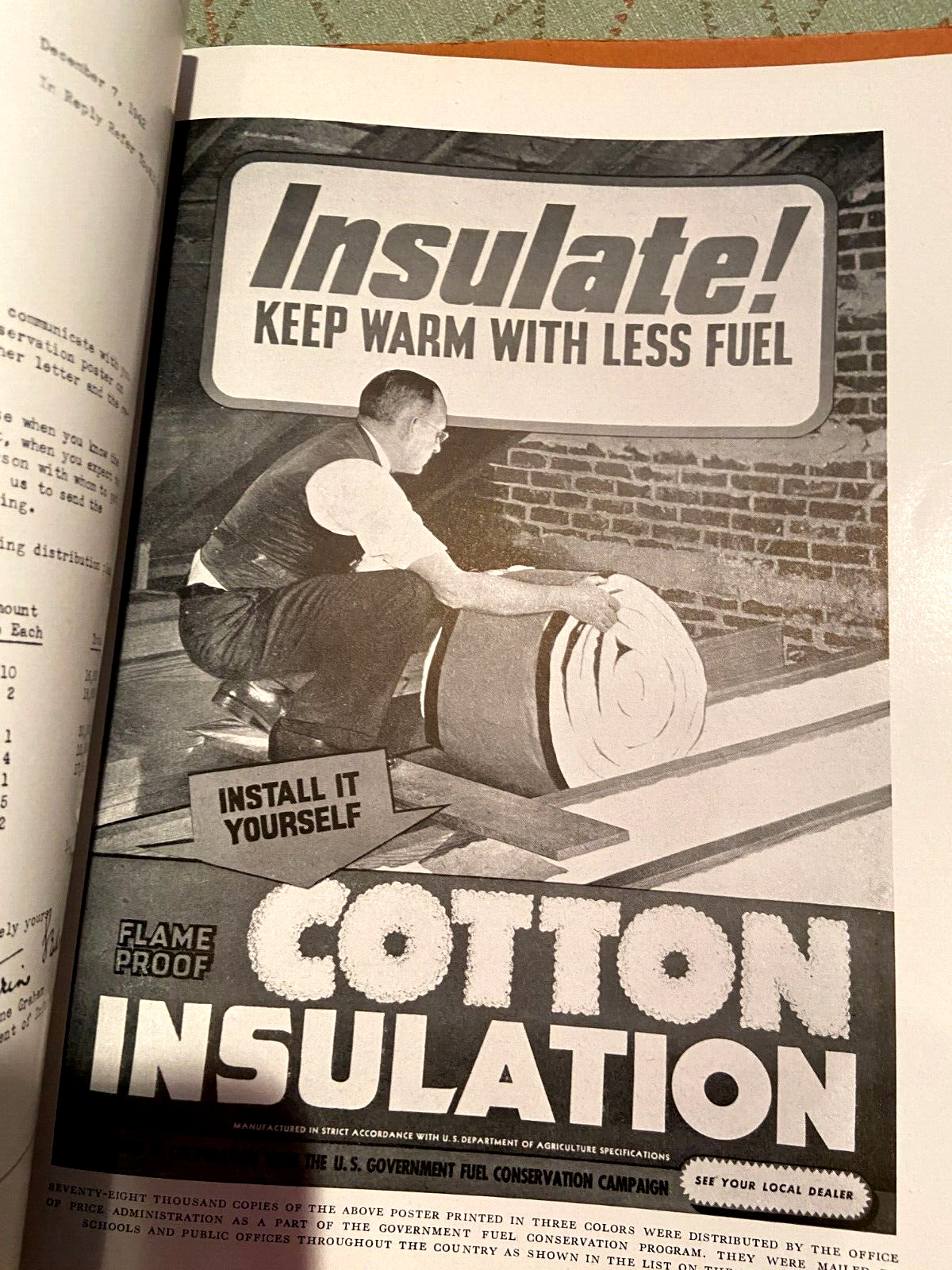 1943 REYNOLDS COTTON INSULATION ASSOCIATION SALES MANUAL GENERAL ELECTRIC SUPPLY