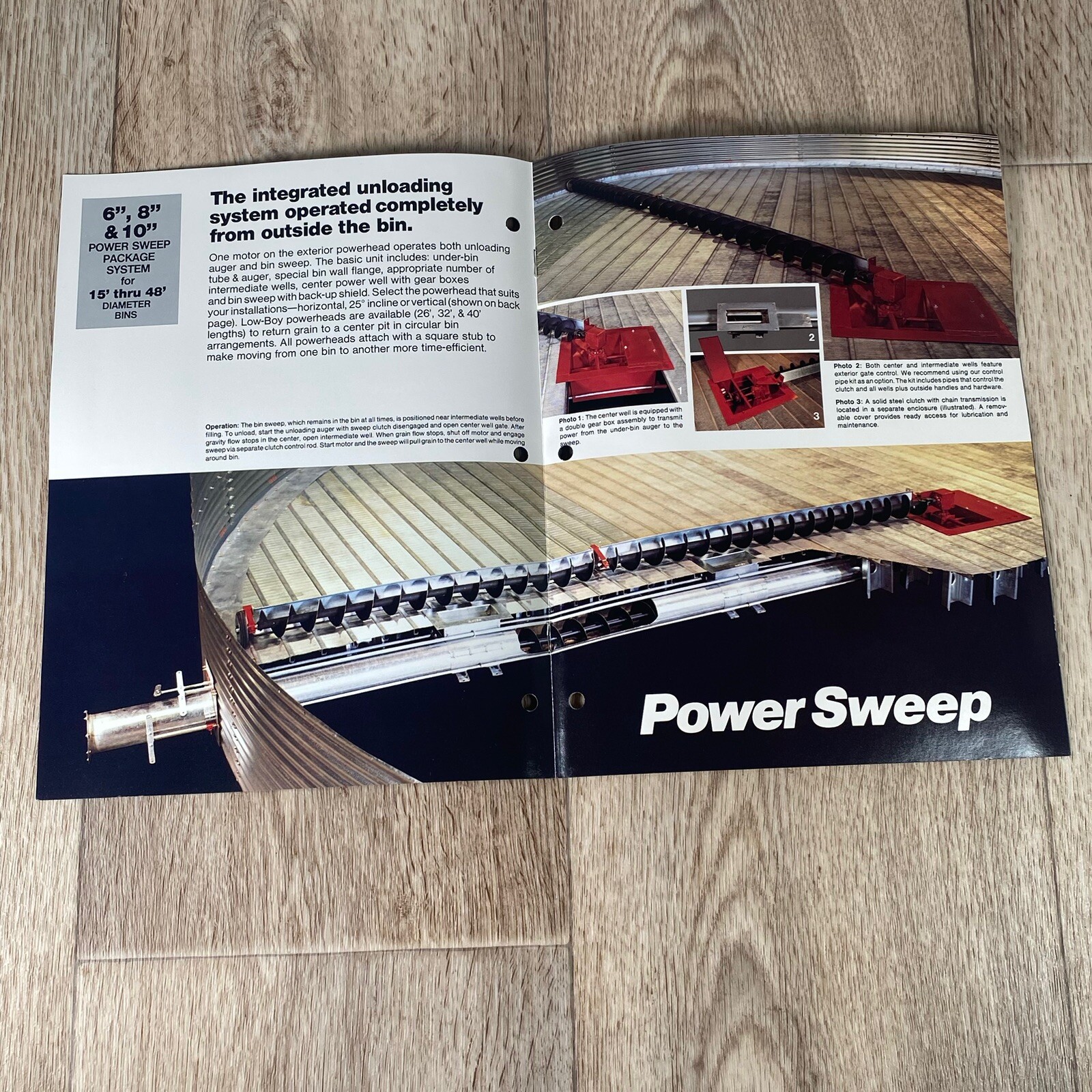 Farm Equipment Brochure Hutchinson Bin Unloading Systems from Moorhead, MN