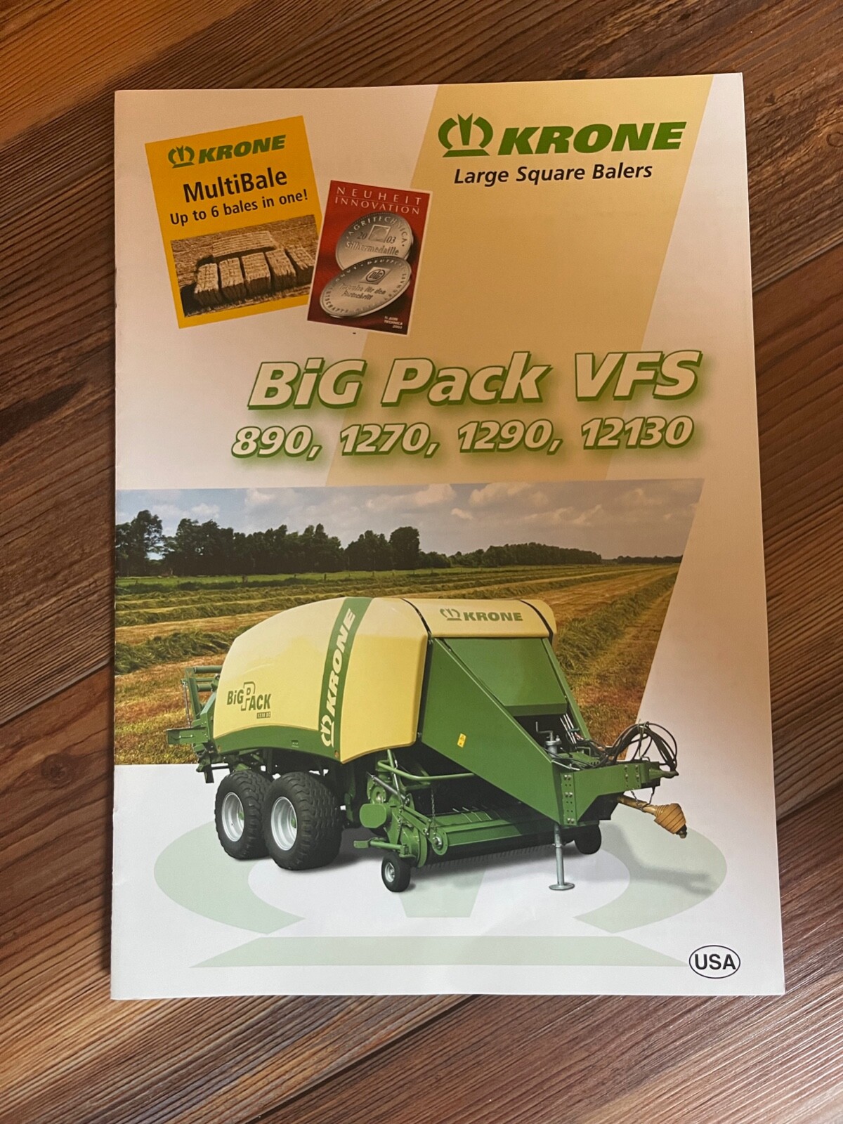 2005 Krone Big Pack VFS Large Square Baler sales brochure