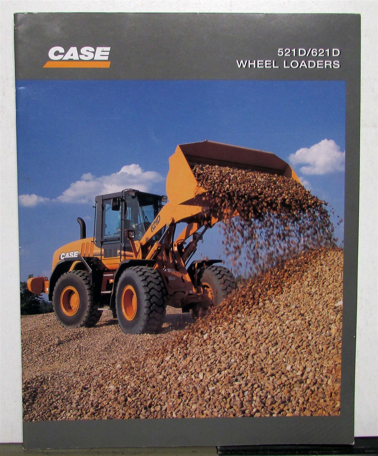 2001 Case 521D 621D Wheel Loaders Construction Diagrams Sales Brochure
