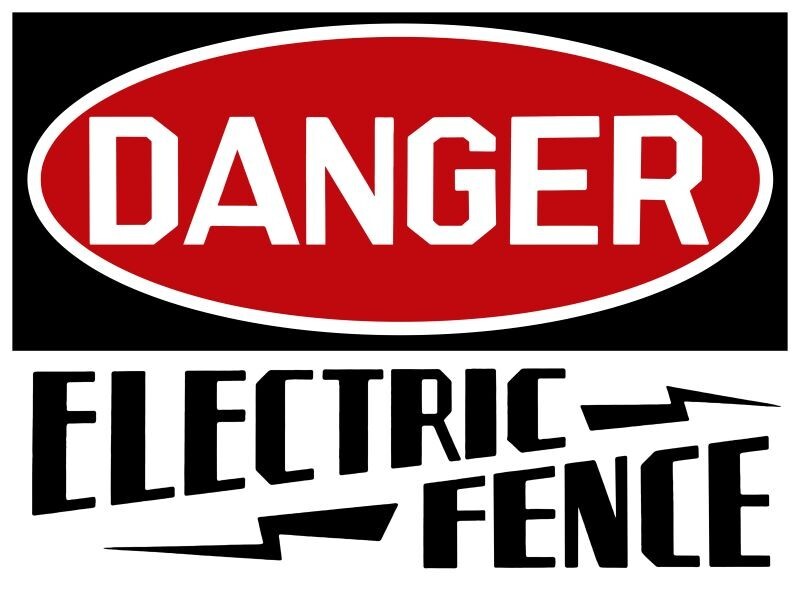 Danger: Electric Fence NEW Metal Sign 24×30&Prime; USA STEEL XL Size 7 lbs