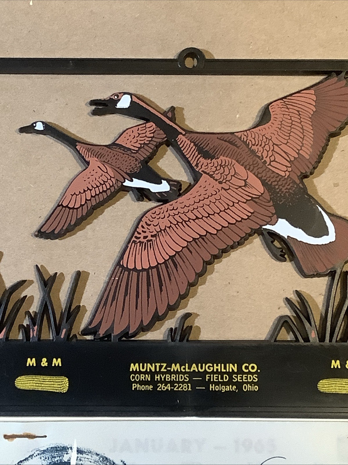 1964 Muntz-McLaughlin Co. Calendar Canada Geese Holgate OH INV-AA23