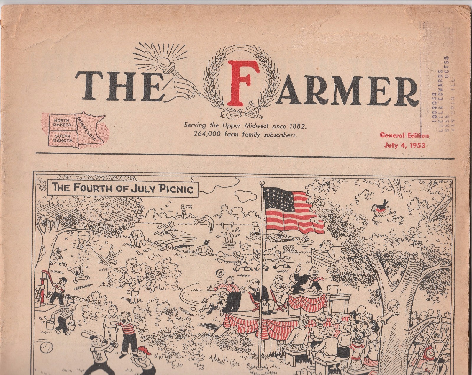 THE FARMER MAGAZINE-SERVING THE UPPER MIDWEST-JULY 4,1953 ISSUE