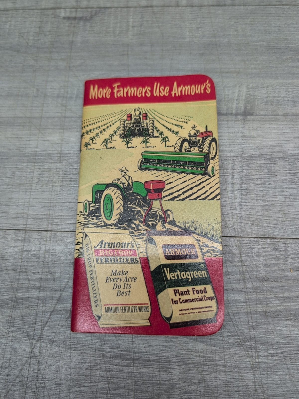 1952-1953 Armour&rsquo;s Fertilizer & Vertagreen Plant Food Pocket Notebook Calendar