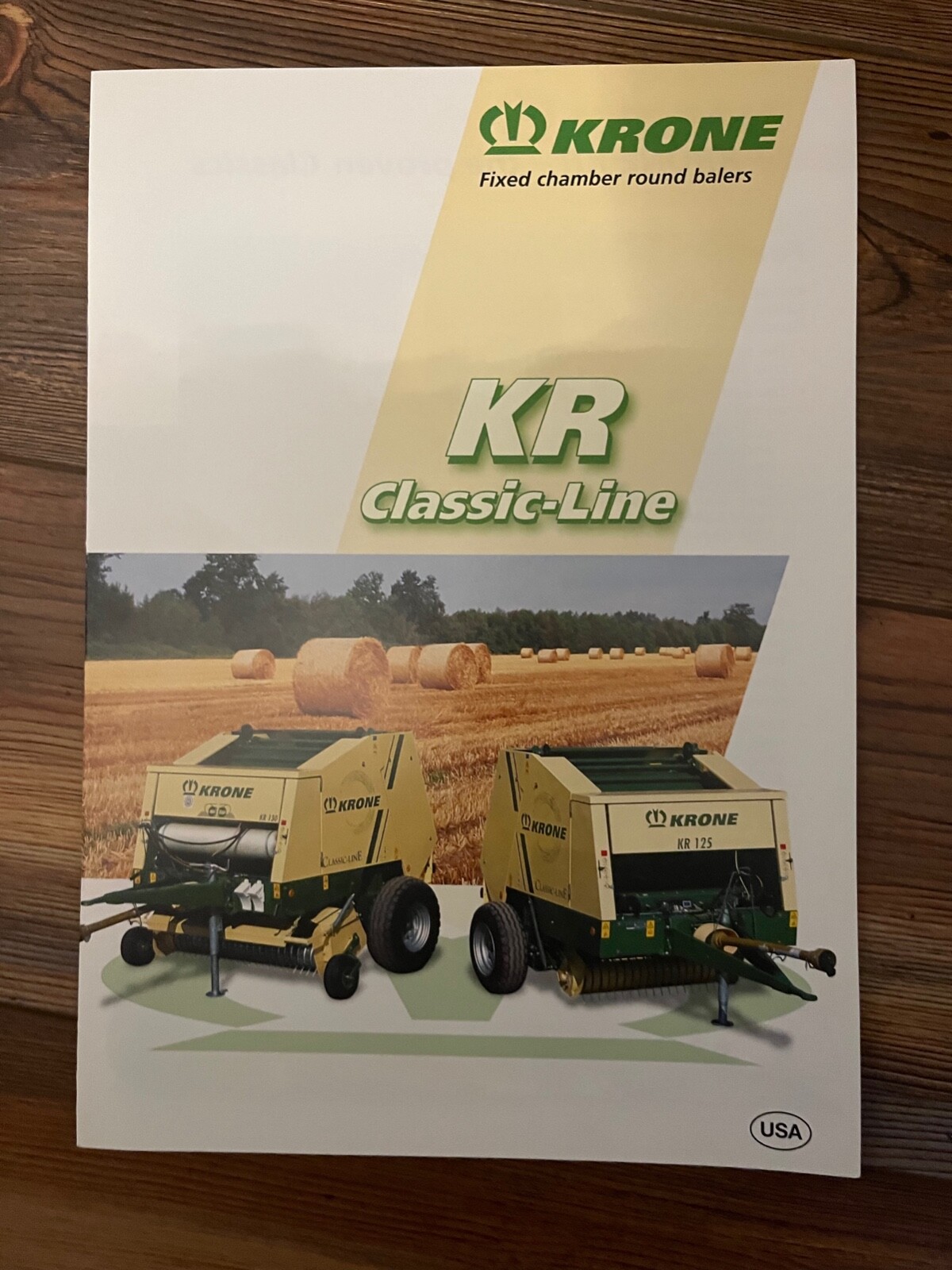 2005 Krone KR Classic Line Round Balers Sales Brochure