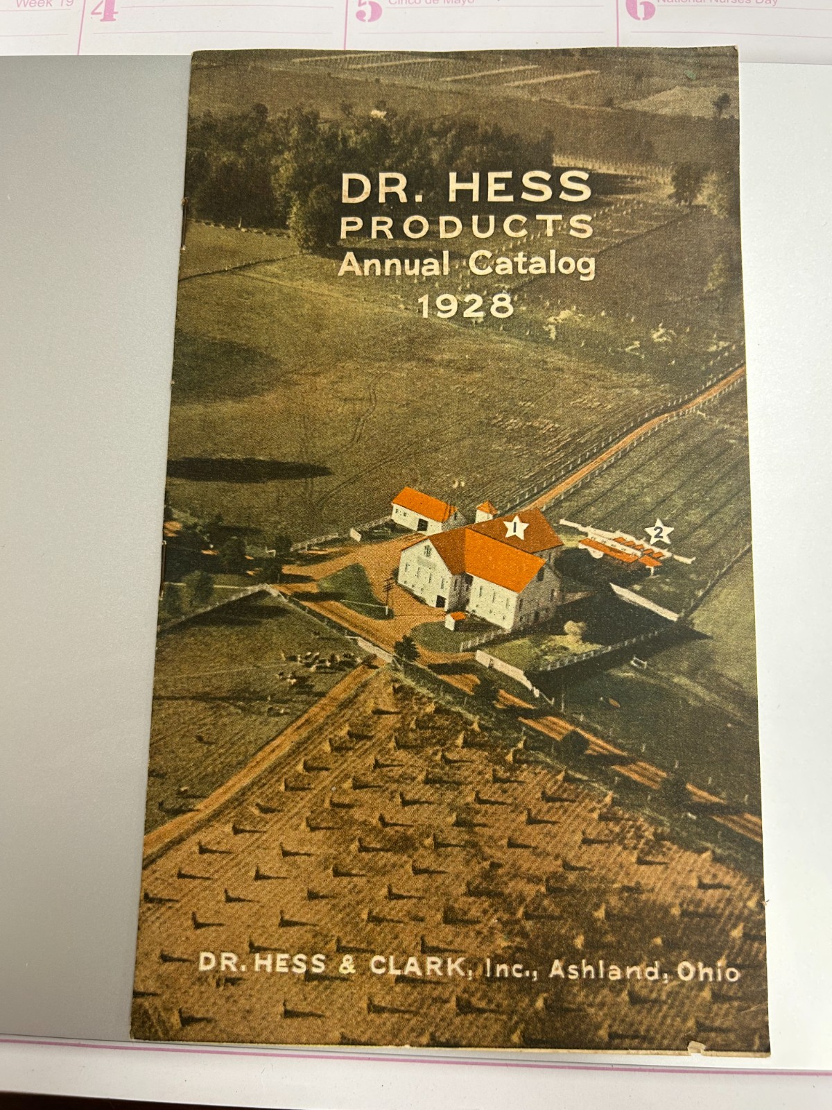 1928 Dr Hess Products Catalog Hess Clark Ashland OH Veterinary Farm Animals