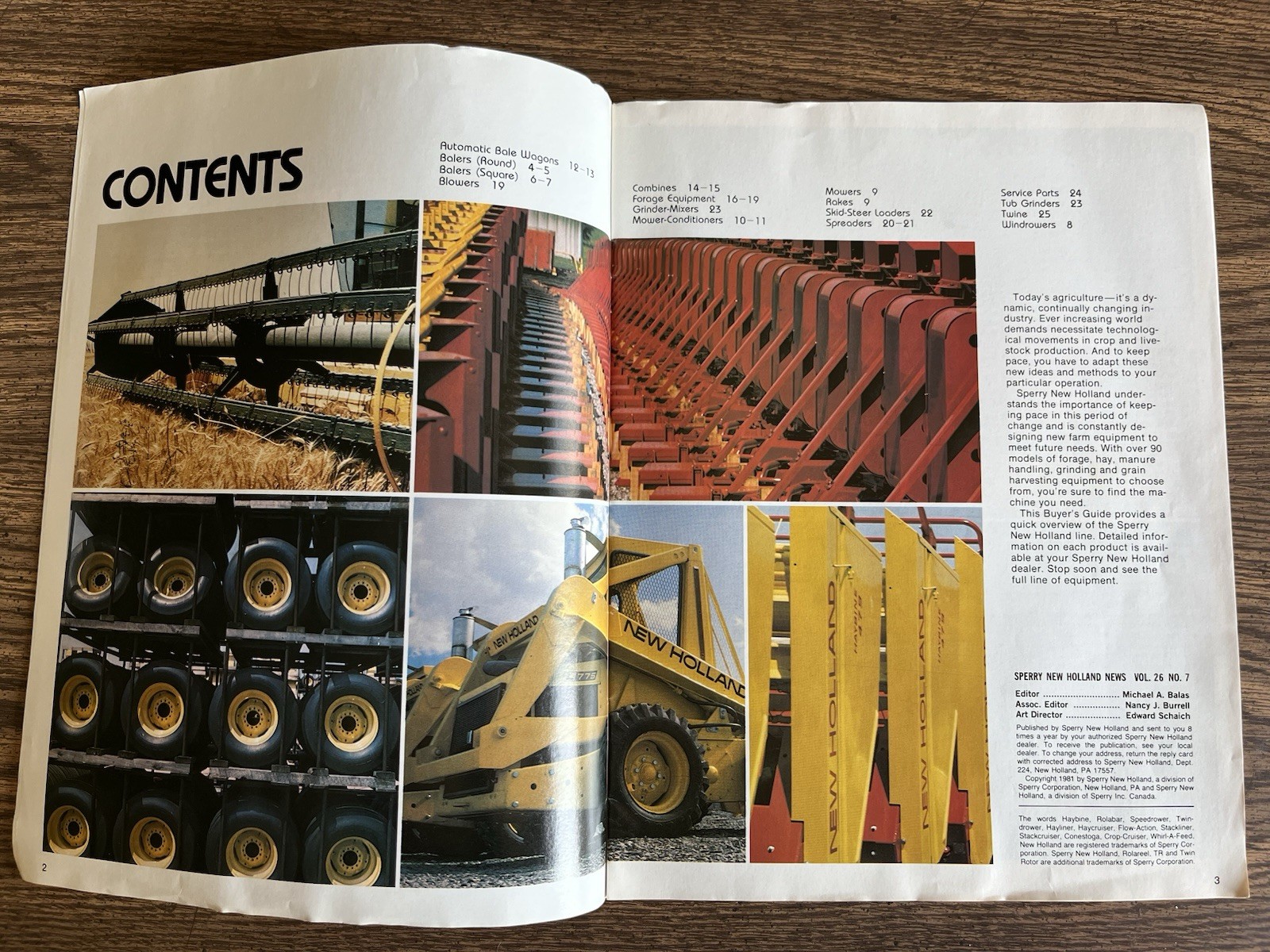 New Holland Equipment Buyers Guide Vol. 26 No. 7 Sales Brochure 1981