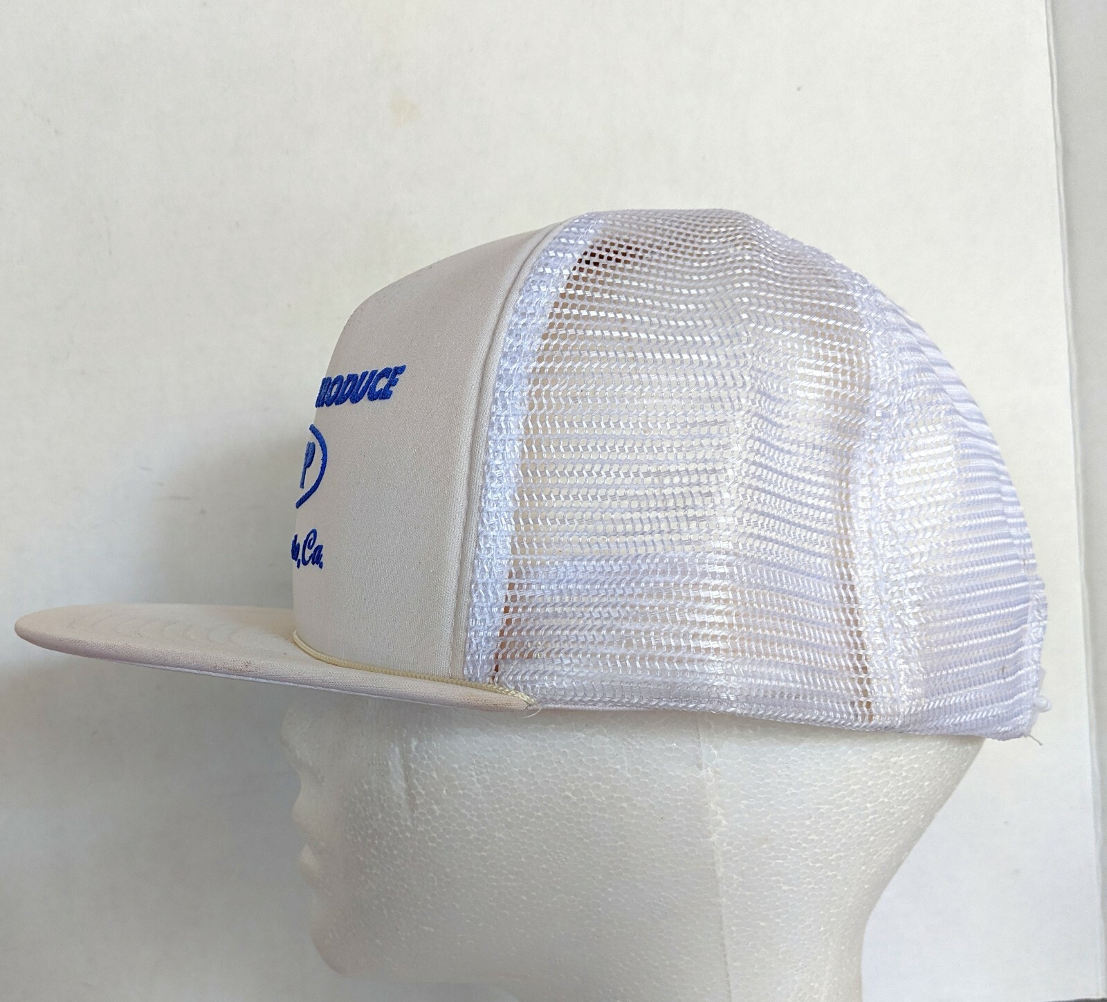 VTG Nor-Cal Produce NCP Sacramento CA Adjustable Foam Trucker Mesh Snapback Hat